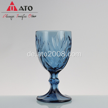 Ato gefärbte Becher Wasserglas blaues Glas Becher